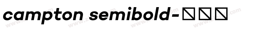 campton semibold字体转换